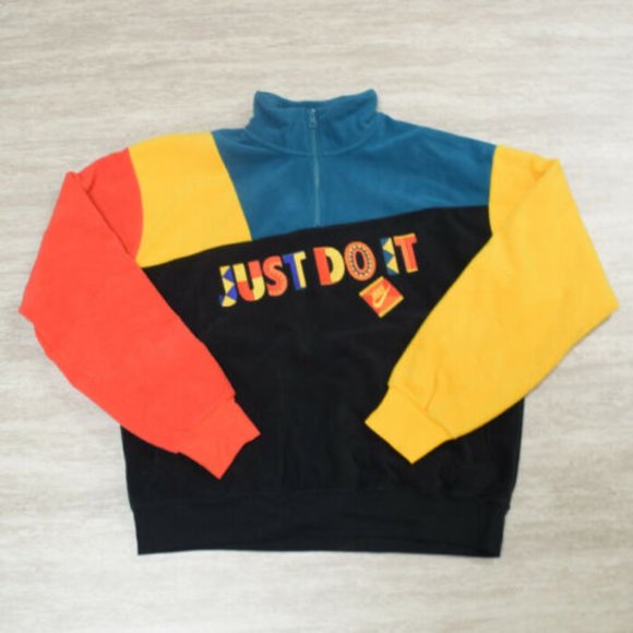 Men's Nike Sportswear 1/2-Zip Top L Multicolor (CW1341-010) Size XS R378